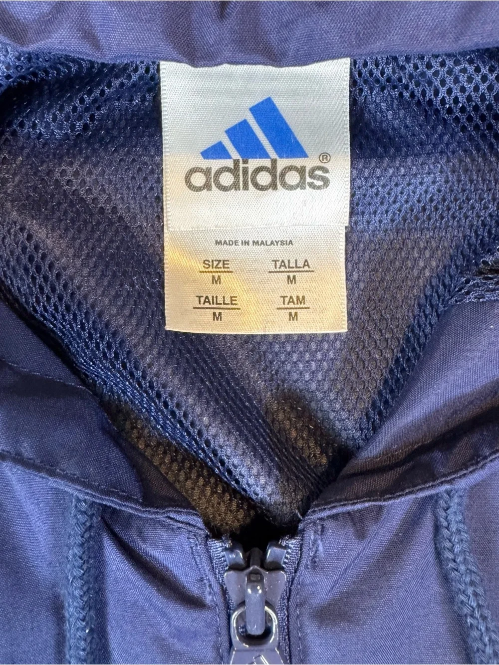 Vintage Adidas Navy windbreaker, Men’s size medium